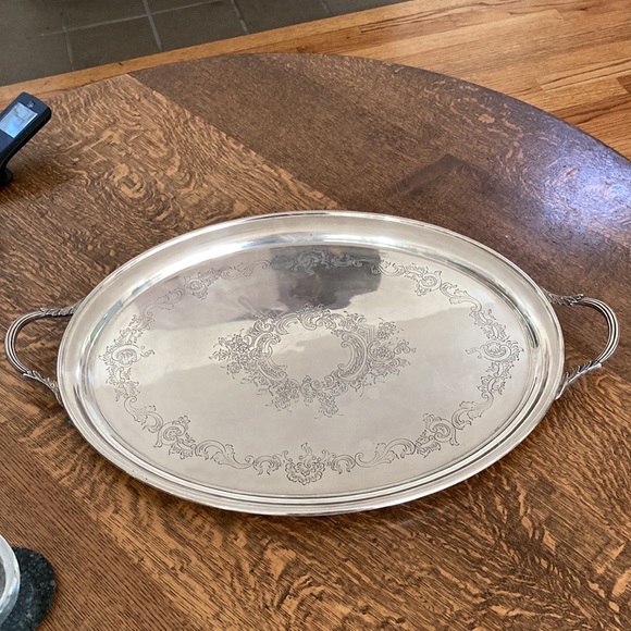 Antique Silver Plated Tray - Picture 11 of 14